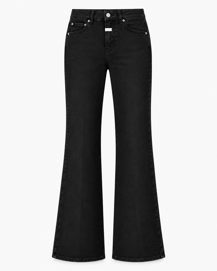 Le Faste Men's Plain Bootcut Jeans with White Fly Detail