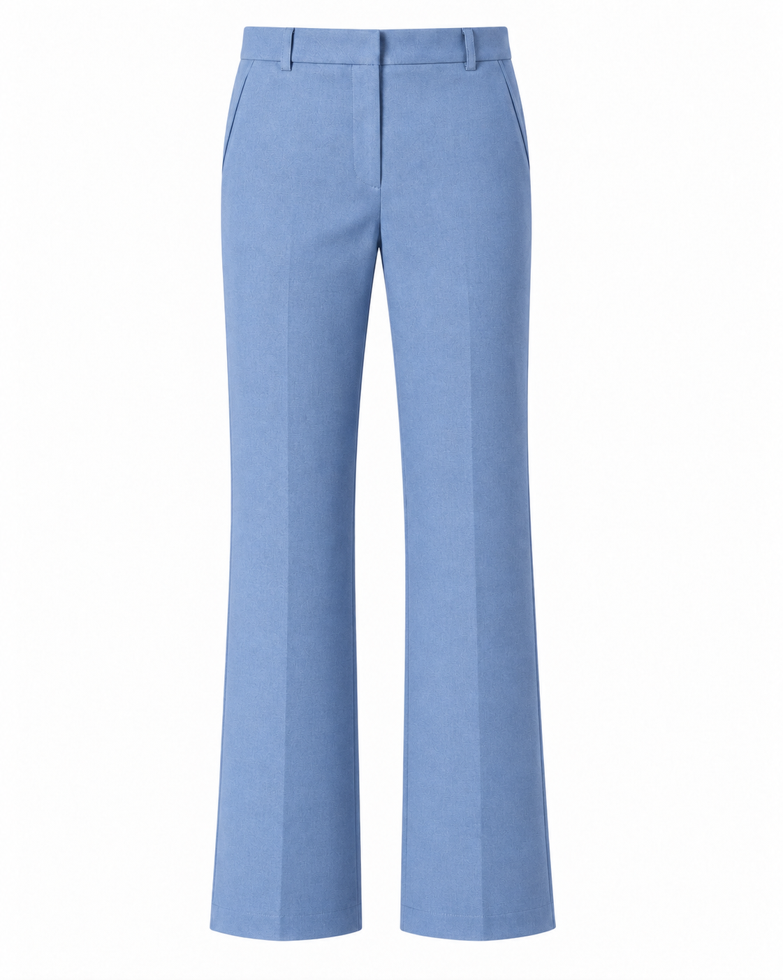 Le Faste Men's Tailored Flared Dress Trousers - Flare Suit Pants - Light Blue